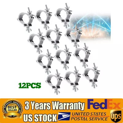 12PCS O-Clamp 2 Inch 48-51mm 220Lbs Stage Lighting Clamp DJ Light Global Truss! • $36.10