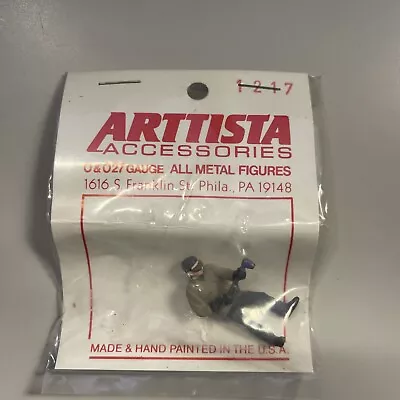 Arttista 1217 *Man With Acetylene Torch* O Scale Painted Pewter Train Figure NEW • $12.99