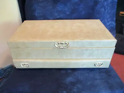 Vintage Lady & Mens Buxton One Drawer Organizer Jewelry Box Plus Valet Box • $22