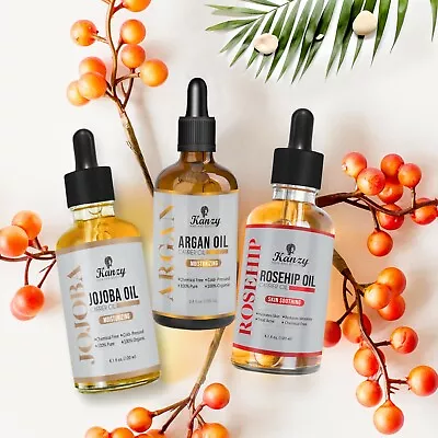 £13.85 • Buy Argan Jojoba Rosehip Natural Body Oils Organic Face Skin Hair Nails Beauty Care