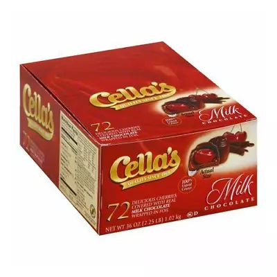 Cella's Milk Chocolate Covered Cherries Liquid Center 72-Count Box Pack Of 2 • $71.08