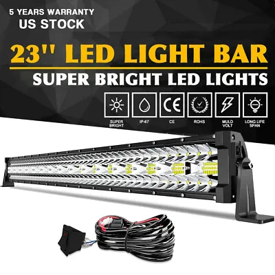 32inch LED Light Bar Straight Combo Offroad For Dodge Ram 1500 2500+Wire • $65.55