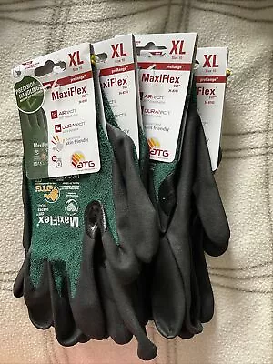 4x MaxiFlex Work Gloves Size 10/XL • £22.49