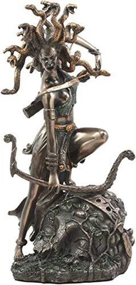 $93.08 • Buy Medusa Greek Statue Figurine Mythology Gorgon