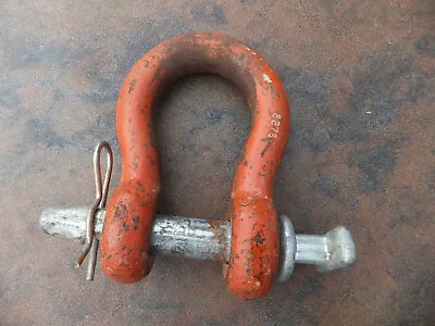 Used 7/8  Shackle D-ring W/ Pin For Lifting Pulling 8T  # 8878 • $10