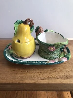 Villeroy & Boch Whimsical Sugar And Creamer Bowl Set Fairy Garden Woodland • £137.20