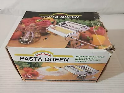 Pasta Queen Noodle Making Machine Handle Clamp & Booklet Gourmet Himark Kitchen • $29.85