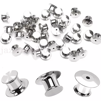 10/50PC Backs Locking Pin Keepers Badge-Pin Locks Pin For Lapel Enamel Hat Pins • £3.32