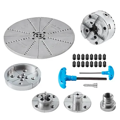 VEVOR Lathe Chuck 4-Jaw 3.75in 5 Jaws KP965 Self-centering Tool Grinding Milling • £107.99