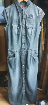 £6.99 • Buy Vintage Levi's Red Tab Denim Girls Medium/women Small  Scooter Run dress 