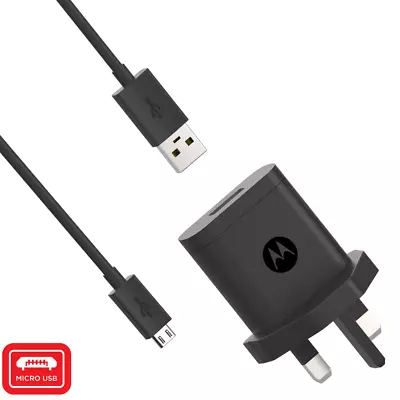 Motorola Original- 10W SC43 Charger (UK Plug) With Micro-USB Data/charging Cable • £9.99