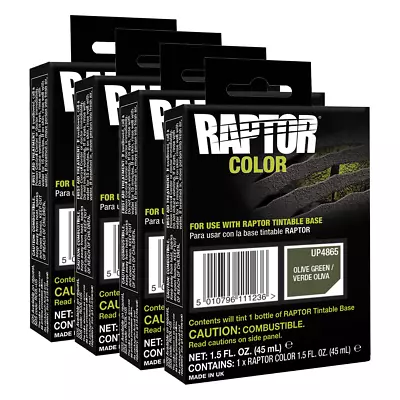 U-POL 4865 Raptor Olive Green Color Tint Pouch For 4L Truck Bed Liner Kit 4 Pack • $90.34