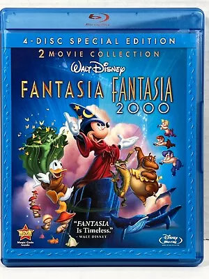 Fantasia/Fantasia 2000  W/Slipcover (Blu-Ray/DVD Combo 4-Disc Set) • $18.99