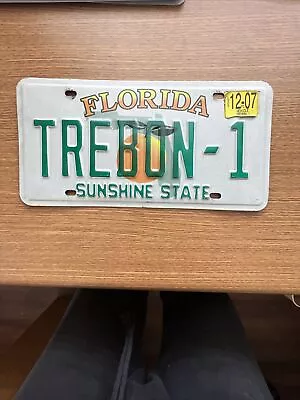 Unique Florida Vanity License Plate. Trebon 1 • $29.99