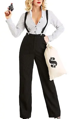 Women's 1920s Gangster Lady Mobster Mob Boss Mafia Costume SIZE S (Used) • $44.99