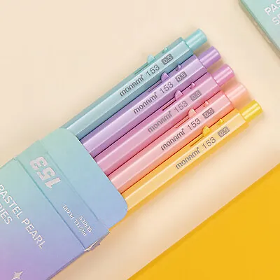 Monami 153 Pastel Pearl Edition BallPoint Pens 5PCS Korean Office School Supply • $9.90