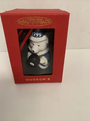 Marshall Fields Santa Bear Ornament Eight Ball 1999 Pre-Owned  • $10.99