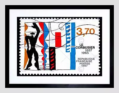 Postage Stamp France 1987 Works Of Le Corbusier Vintage Framed Print B12x9127 • £26.99