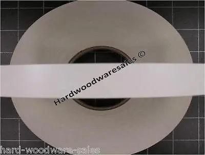 Iron On Pre-Glued Veneer Melamine Edging Tape 18mm WHITE SMOOTH • £19.60