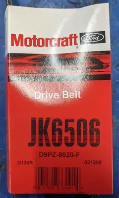 OEM Ford Motocraft JK6-506 Serpentine Drive Belt D9PZ-8620-F Focus F-150 IH • $24.99