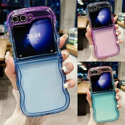 Foldable TPU Clear Slim Phone Case For Samsung Galaxy Z Flip5 Z Flip4 3 Cover • $8.79
