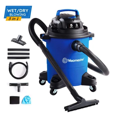 $78.99 • Buy Vacmaster Car Wet Dry Vacuum Cleaner 3 In 1 Shop Vac 5 Gallon 3 Peak Sweeper HP