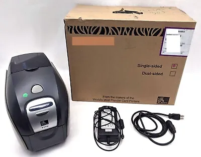 Zebra P110i ID Card Printer W/ Hi/Lo Magnetic Encoder USB Ethernet Color *AS-IS* • $129.99