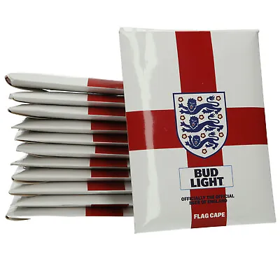 £11.49 • Buy 12 X BUD LIGHT ENGLAND Beer Flag Cape Pub Bar Stag Party - Large 57 X 35” 