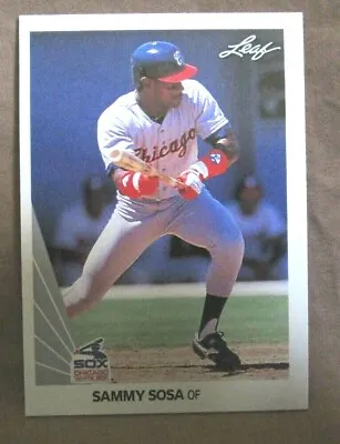 $39.99 • Buy Sammy Sosa Rc 1990 Leaf Baseball Batting Pose Card#220-white Sox Of Rc Goat-v22