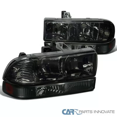 Fits 98-04 Chevy S10 Blazer Pickup Smoke Driving Headlights+Bumper Lamps • $83.95