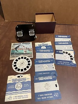 Vintage Sawyer’s View Master Mother Goose Alice In Wonderland Wild Animals • $35