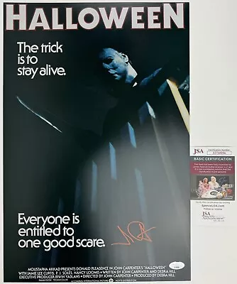 JOHN CARPENTER Signed 12x18 Poster HALLOWEEN 1978 The Shape Michael Myers JSA • $319.99