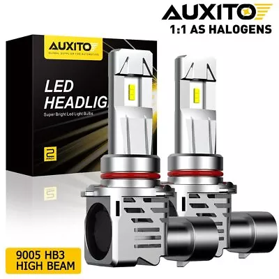 AUXITO 9005 HB3 LED Headlight Bulb High Beam Canbus Kit 6500K For Ford Chevrolet • $34.19