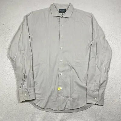 $15.95 • Buy Bonobos Slim Fit Mens Medium Gray Polka Dot Button Up Long Sleeve Shirt