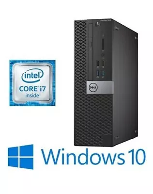 Gaming PC Optiplex 9020 SFF Desktop Intel I7-4790 @3.6GHz 8GB 256SSD Win10 • $399