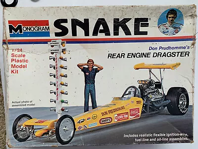 Monogram Don Prudhomme Snake Rear Engine Dragster 1/24 Kit #7528 • $30