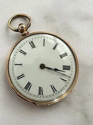 Collectible N Courlander 18Ct Yellow Gold Open Faced Pocket Watch 34.1Gr 533Cm • £749.90