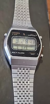 Citizen Multi Alarm Vintage Watch 4-096924 TA 40-1072 Japan Vintage Retro Watch • $62.17