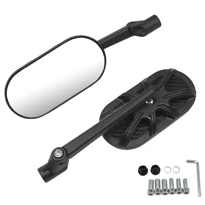 Universal Motorcycle Side Rearview Mirrors CNC Aluminum Motorbike Accessories • £51.47