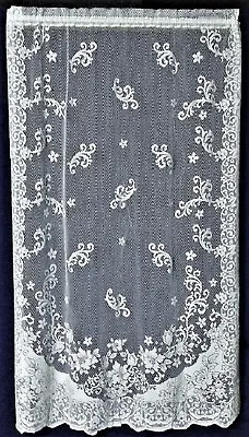 60  X 84  White Lace Window Panel Old World Cotton Blend Livingroom Bedroom  • $85