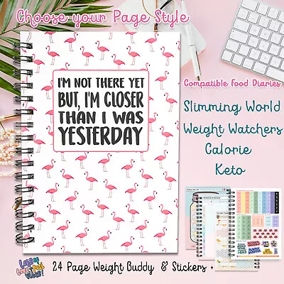 £7.25 • Buy FOOD Diet Diary SW-WW-CAL-KETO Book A5 Weight Loss Log Tracker Planner  NEW 2023