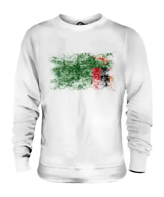 Zambia Distressed Flag Unisex Sweater Top Zambian Shirt Football Jersey Gift • $52