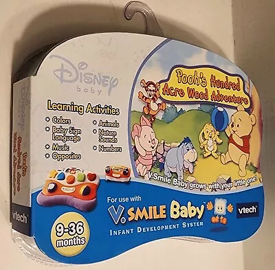 V Smile Baby Vtech Poohs Hundred Acre Wood Adventure Disney Baby 9-36mo NIP • $14.99