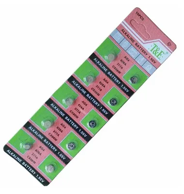 AG4 SR626A CX66W 377A LR626 1.55v ALKALINE BUTTON/COIN WATCH BATTERIES/BATTERY • £2.99