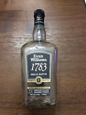 EMPTY Evan Williams 1783 Small Batch Kentucky Bourbon Whiskey Bottle 750 Ml • $1