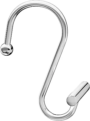 Shower Curtain Hooks Rings Rustproof Metal Shower Curtain Hooks Rings For Bathr • $10.49