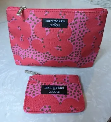 Marimekko For Clinique Makeup Bag & Card Case Keidas Print NWOT W/Moisture Mask! • $12.99