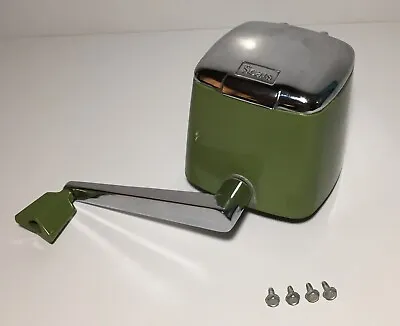 Vintage Sears Ice Crusher Hand Crank Avocado Green Lid Blade Handle Top Part • $19.99