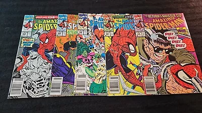 1990 Marvel Comics Amazing Spider-man Newsstand Lot Of 5 (#339-350) Mixed Grade • $7.99