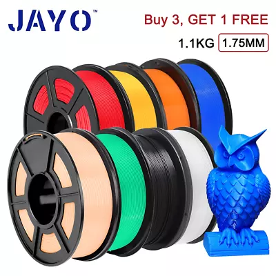【Buy 4 Pay 3】JAYO 3D Printer Filament PLA Meta Matte SILK PETG ABS 1.75mm 1.1KG • $11.99